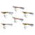 Vintage Style Glass Clip Birds