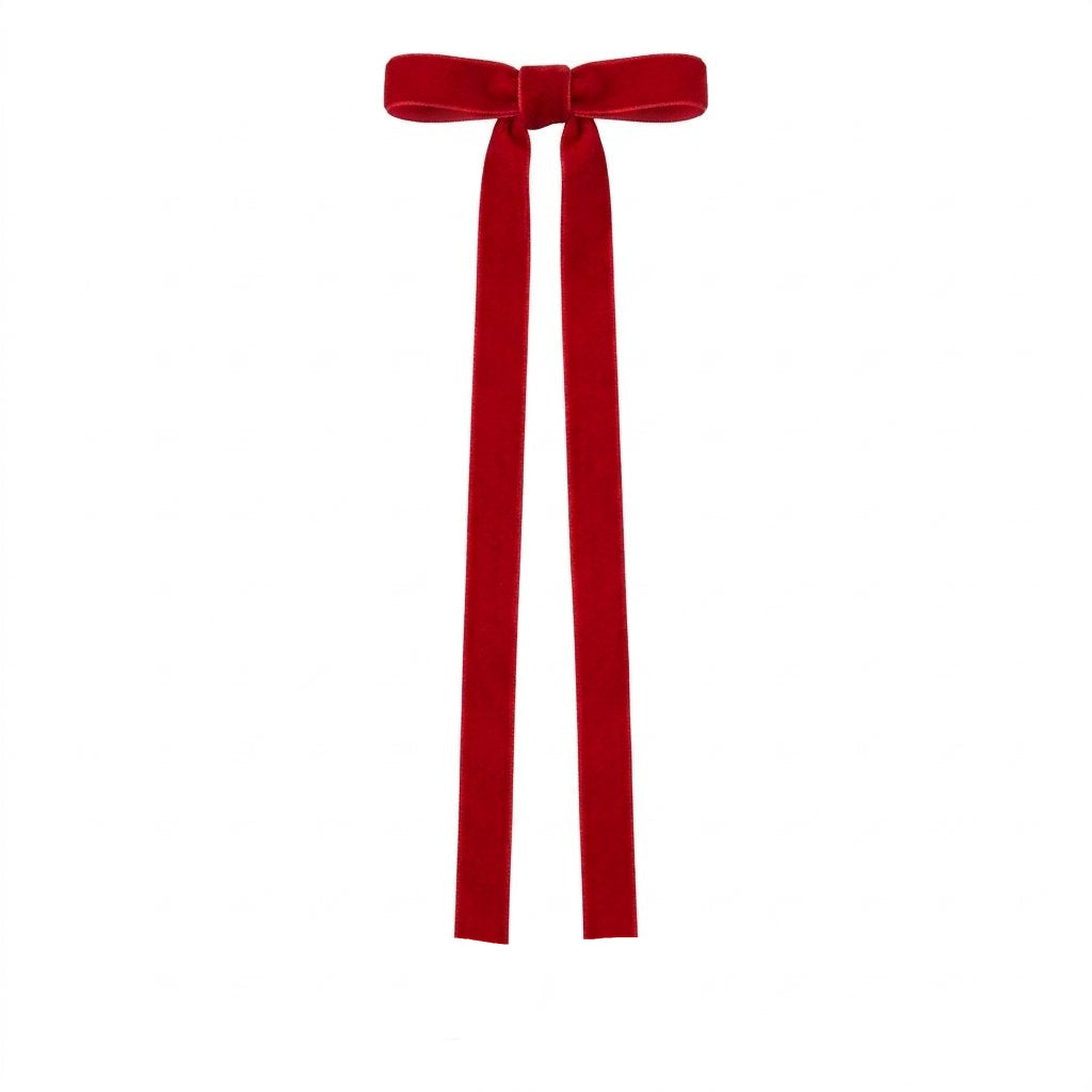 Red Ribbon Bow Ornament | Putti Christmas