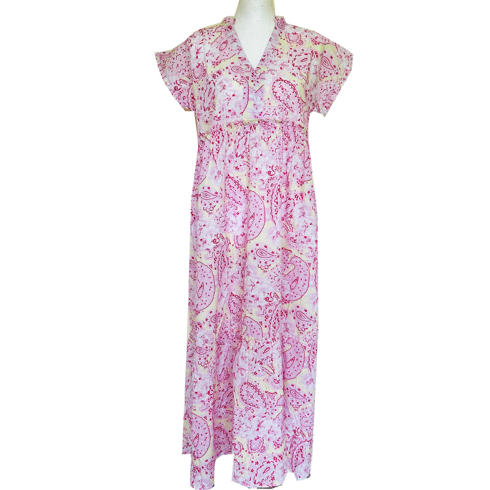  Rosehip Design Olivia Tiered Dress - Paisley Rhubarb | Putti Fine Furnishings 