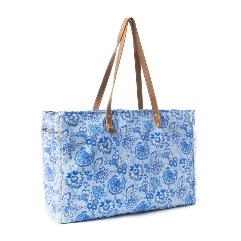 Myra Bag Delft Garden Weekender Weekender Bag - Blue