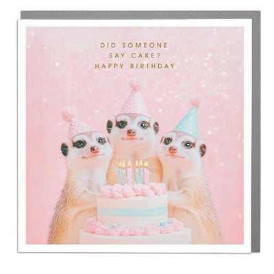 Meerkats "Happy Birthday" Greeting Card | Putti Celebrations