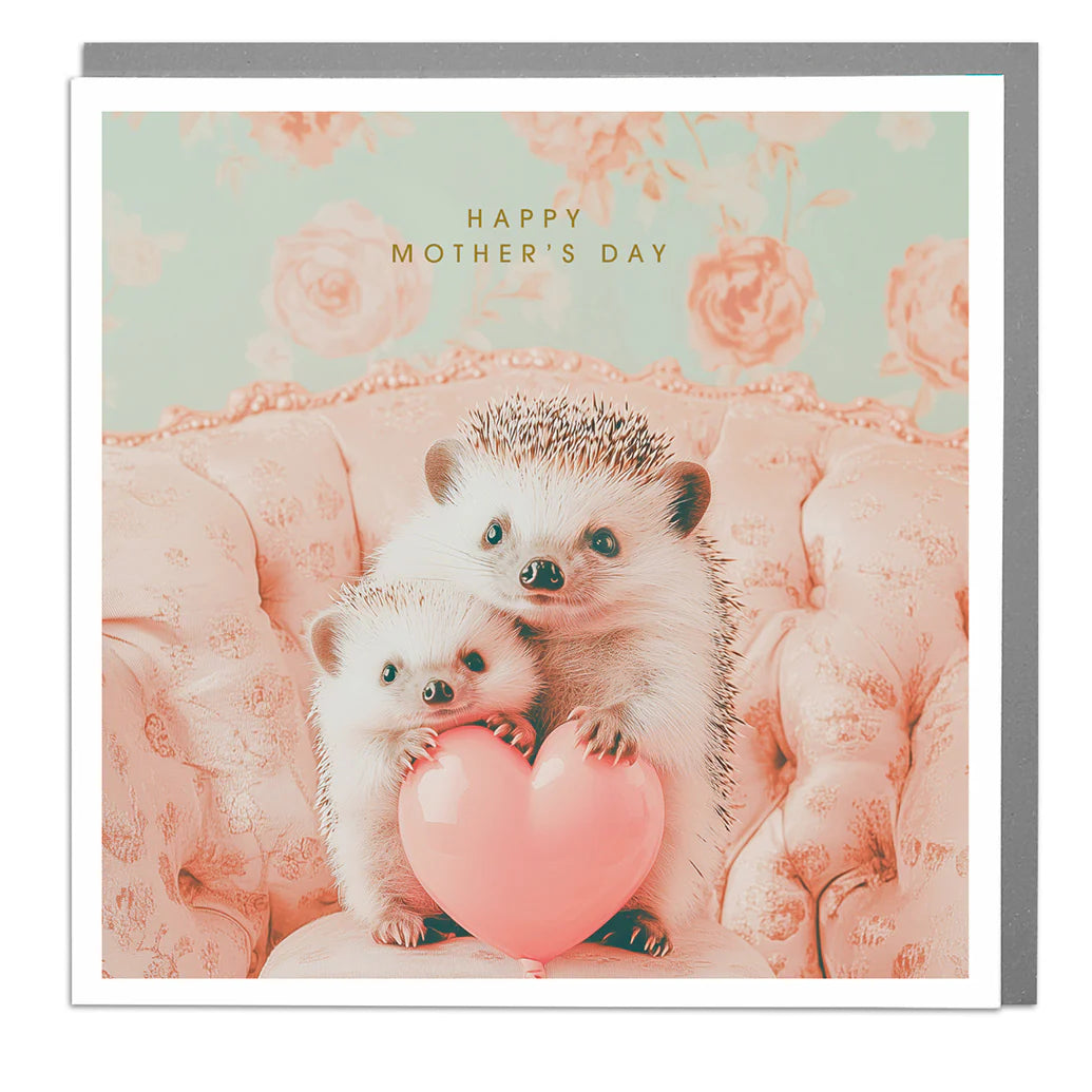 Hedgehog "Happy Mother's Day" Greeting Card | Putti Celebrations 