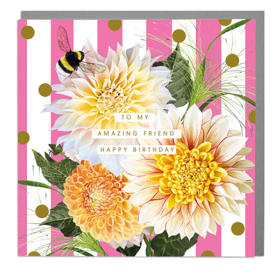 "To my Amazing Friend Happy Birthday" Greeting Card  | Putti Fine Furnishings