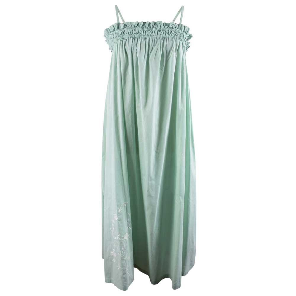 "Francesca" Green Cotton Nightdress