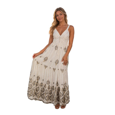 Sariyah Maxi Dress - White | Putti Fine Fashions