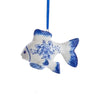 Blue Delft Porcelain Fish Ornament | Putti Christmas Decorations