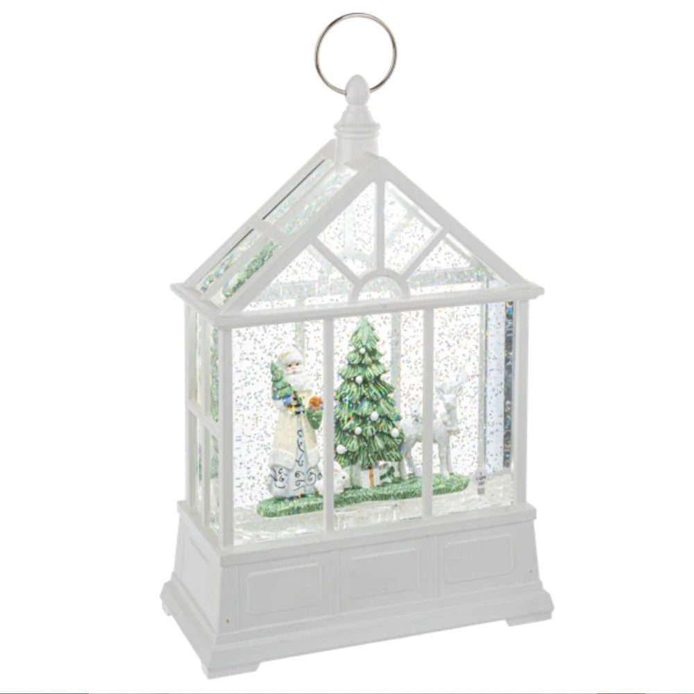 Santa Greenhouse Perpetual Snow Lantern