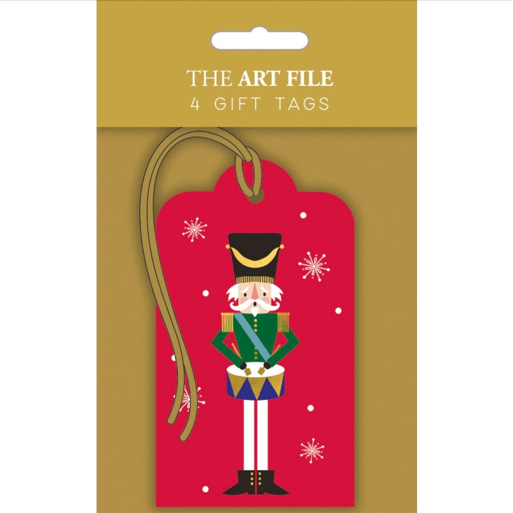 Red Nutcracker Gift Tags
