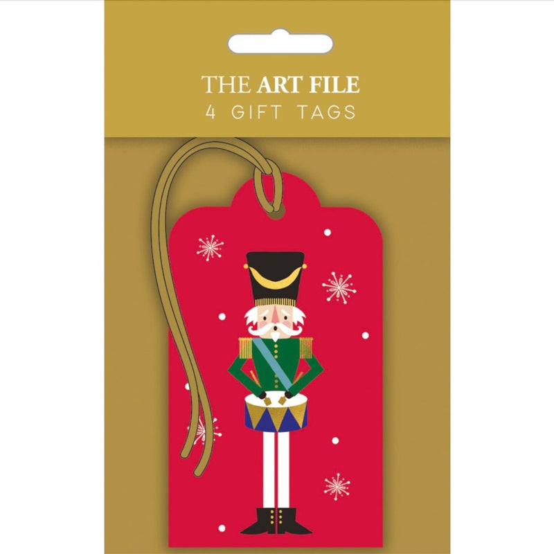 Red Nutcracker Gift Tags