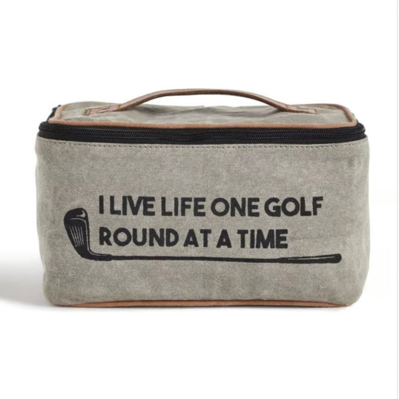 Mona B Canvas Recycled Dopp Kit | Putti Fine Furnishings 