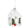 White Greenhouse Glass Ornament  | Putti Christmas Celebrations Canada