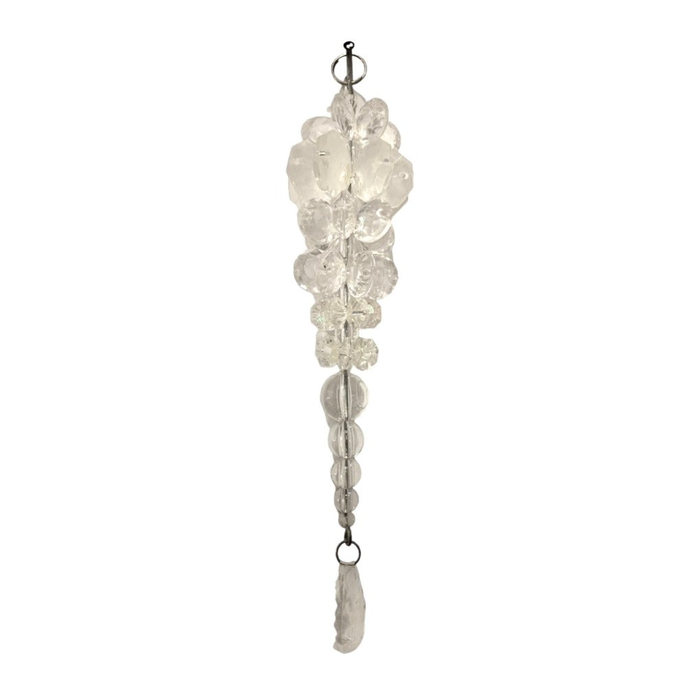 Clear Beaded Icicle Ornament | Putti Christmas Decorations 
