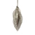 Silver with Spun Glass Drop Ornament