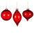 Red Swirl Glass Ornament