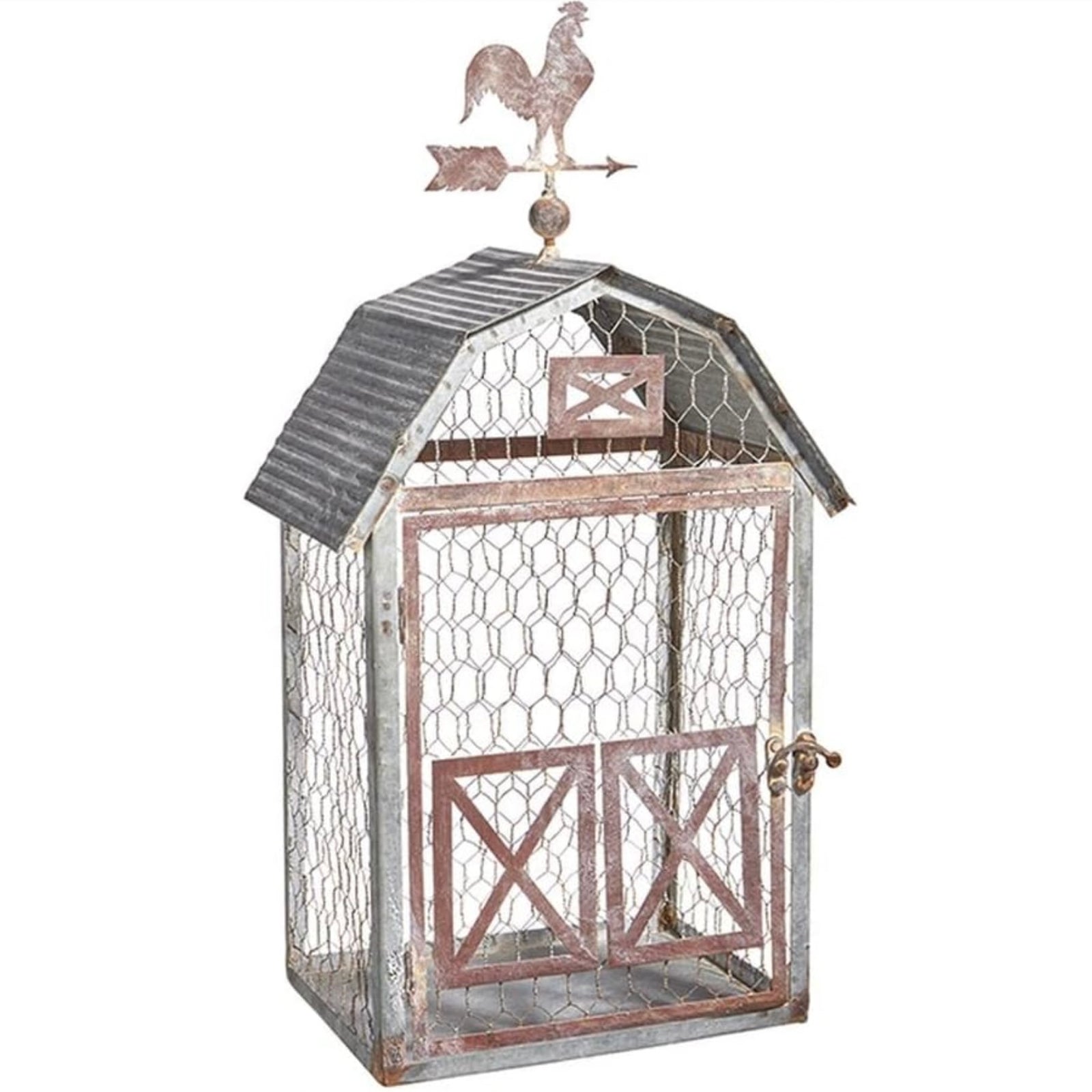 Wire Barn with Rooster