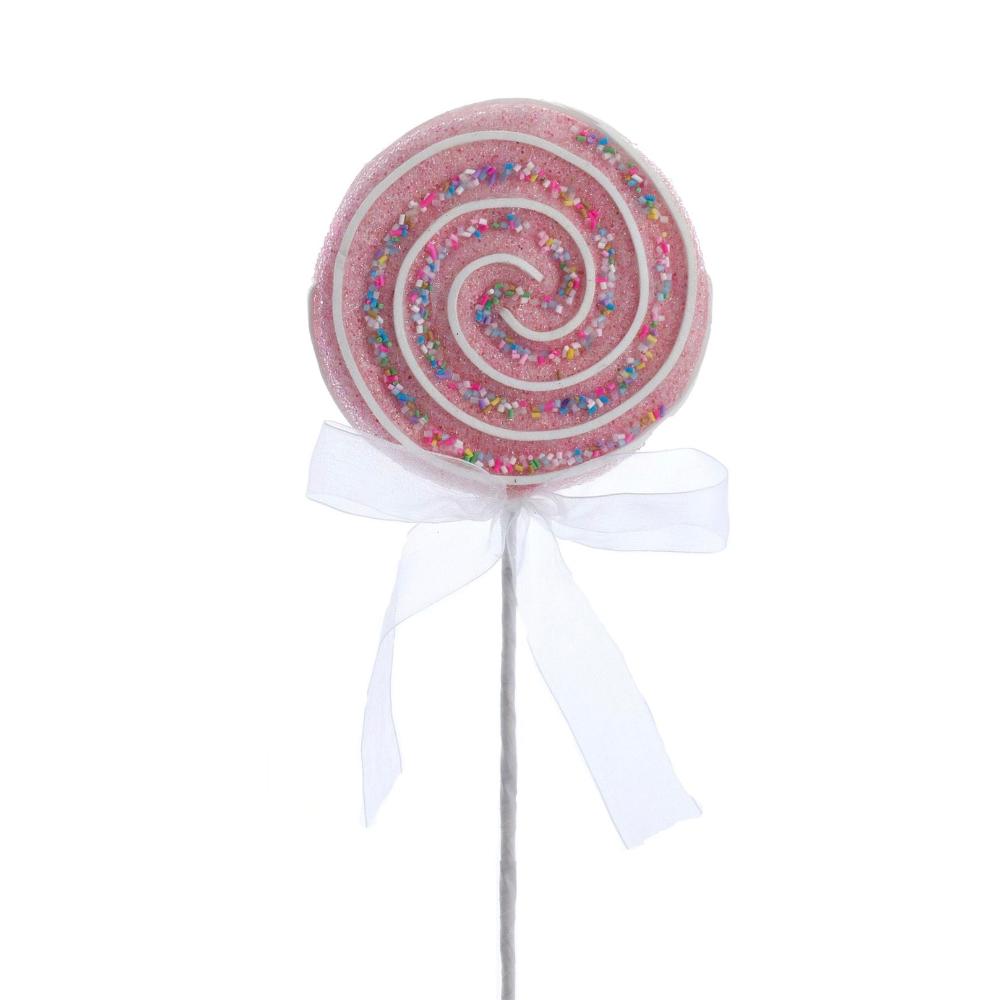 Sprinkles Lollipop Pick - Pink | Putti Christmas Decorations 