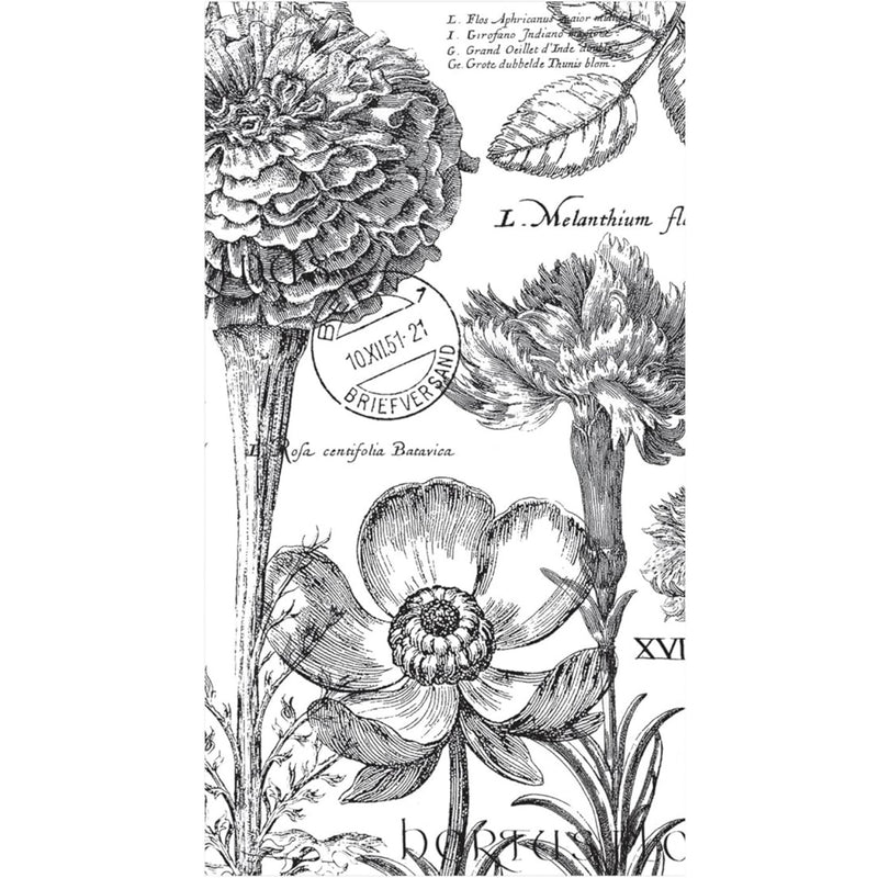 Flower Noir Paper Napkin - Guest | Putti Fine Furnishings Canada
