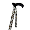Jacqueline Kent "Sugar Cane" Silver Leopard Crystal Adjustable Medical Cane