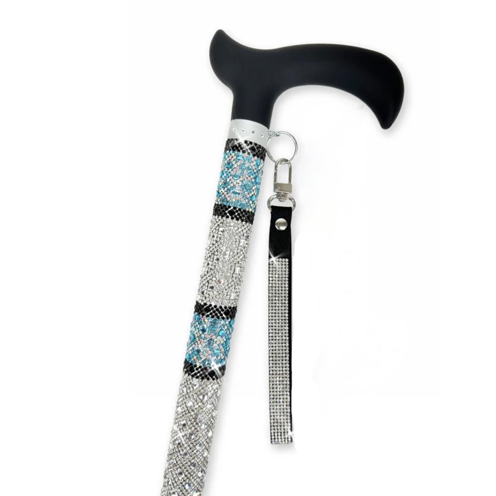 Jacqueline Kent "Sugar Cane" Lady kent Turquoise Adjustable Medical Cane | Putti 