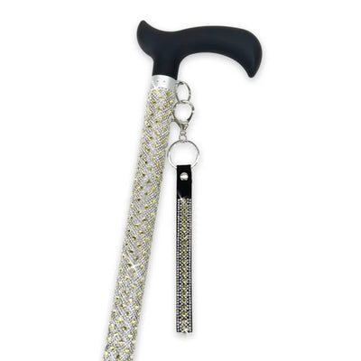 Jacqueline Kent "Sugar Cane"Yellow Diamond Adjustable Medical Cane | Putti