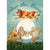 "Over the Moon" Cow & Owl Greeting Card | Putti