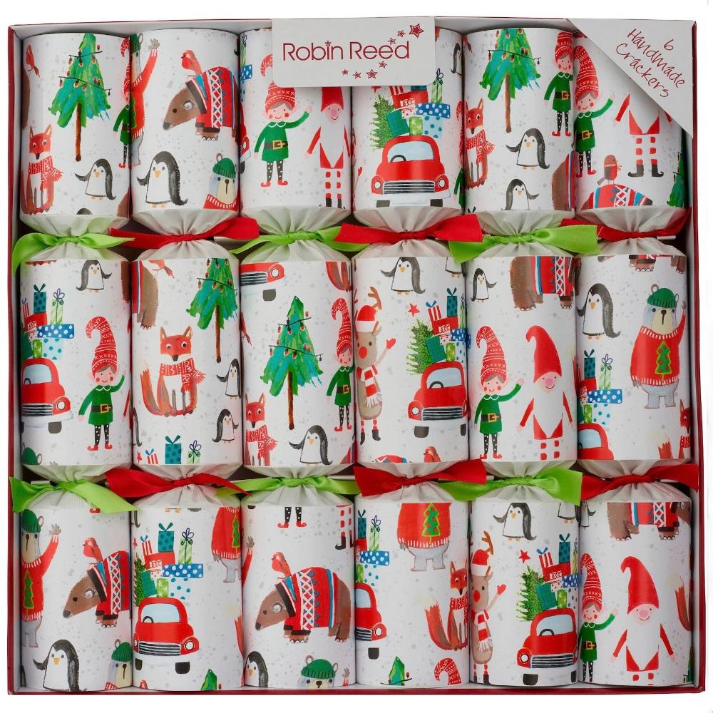 Robin Reed "Racing Elf" Christmas Crackers  | Putti Christmas Canada