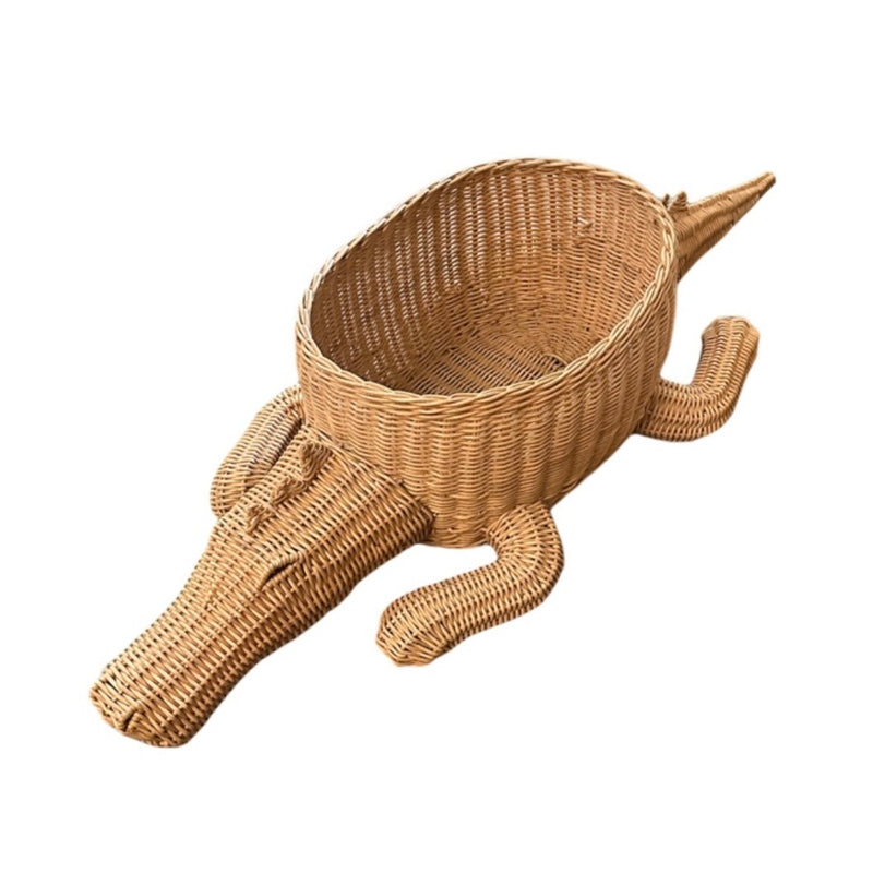Crocodile Rattan Basket | Le Petite Putti 
