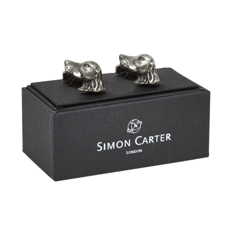 Pewter Tone Dogs Cufflinks | Putti Fine Fashions 