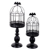 Black Bat Pedestal with Cloche