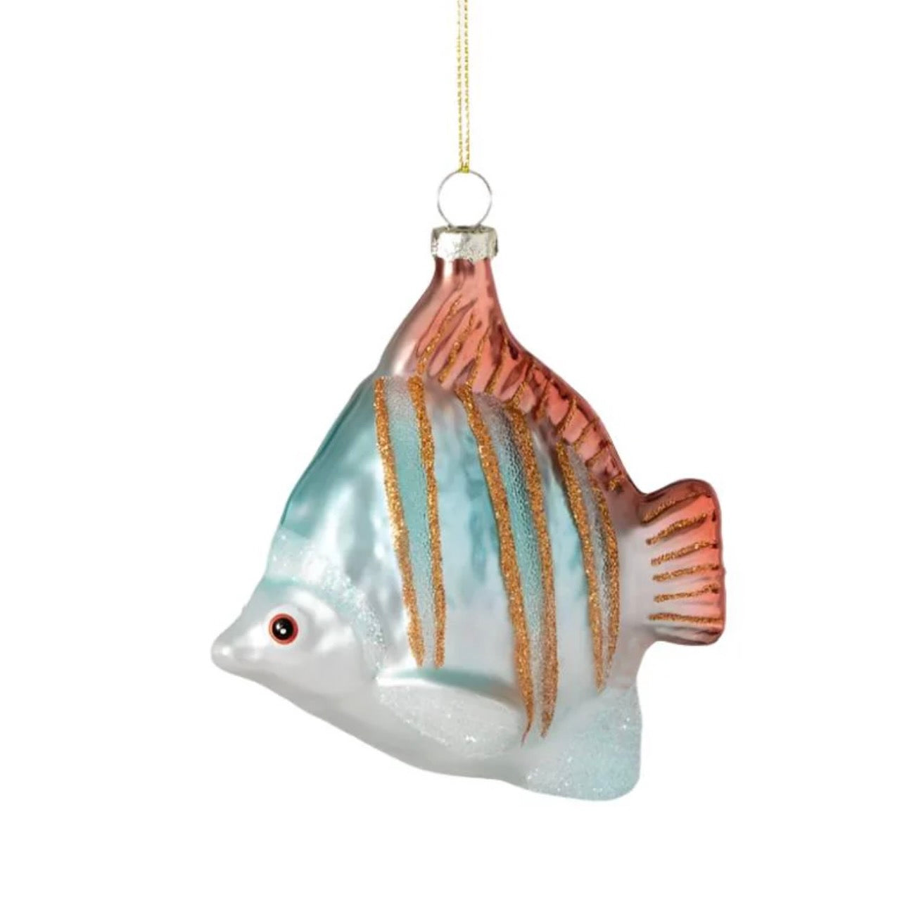 Tropical Angel Fish Glass Ornament | Putti Christmas Decorations 