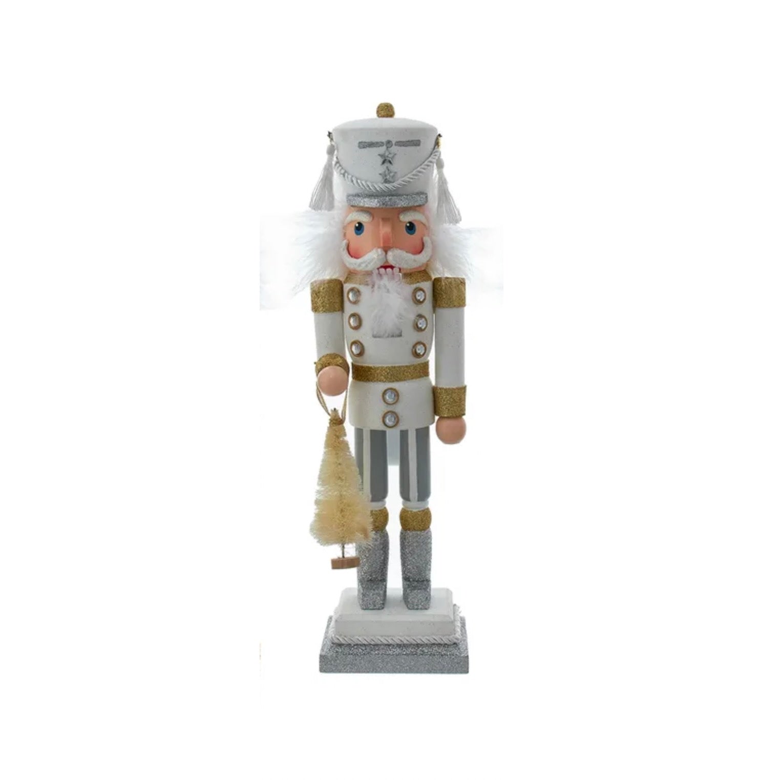Hollywood Soldier Nutcracker - White