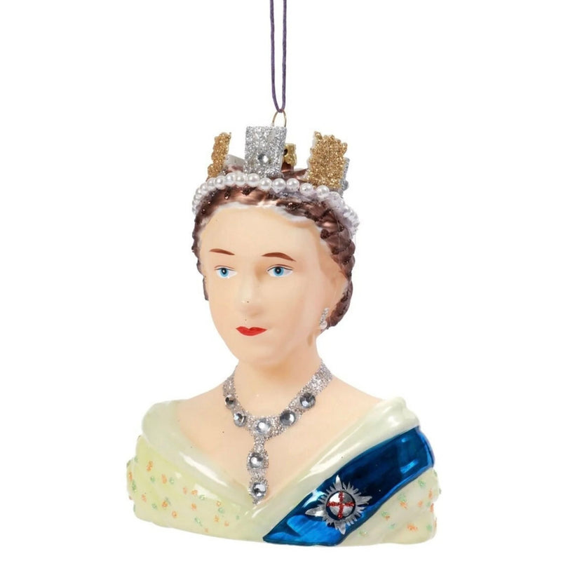 Cody Foster Young Queen Elizabeth Glass Ornament