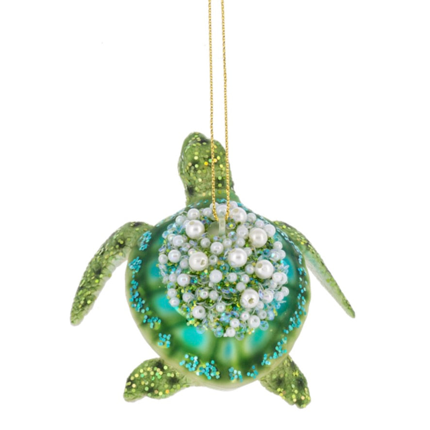 Sea Turtle Ornament - Green | Putti Christmas Celebrations Canada