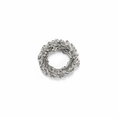 Silver Beaded Napkin Ring | Putti Christmas Celebrations