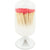 Skeem Design Match Cloche White Red | Putti Fine Furnishings 
