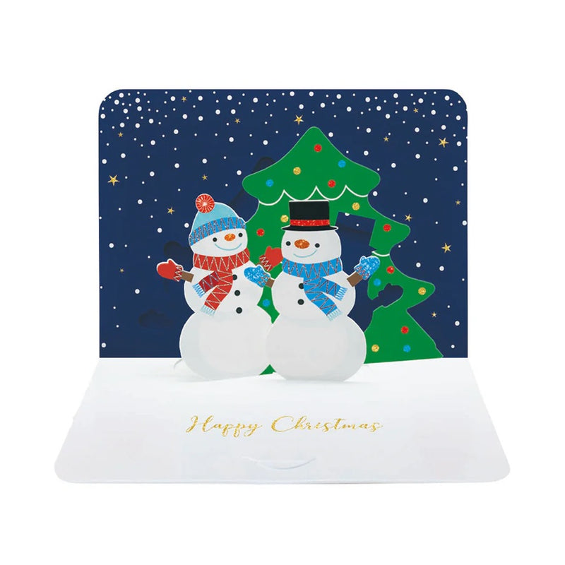 Snowpeople Pop Up Christmas Card | Putti Christmas 