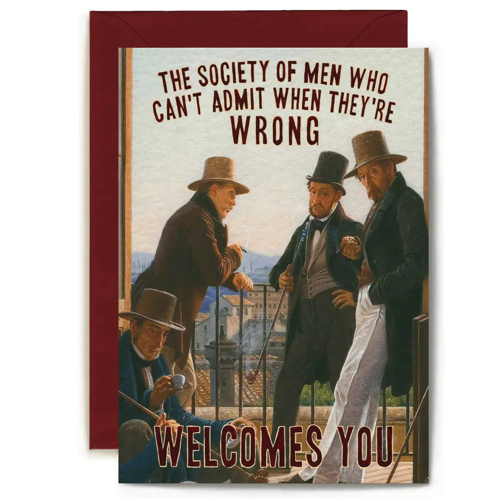 Society of Men Greeting Card | Putti Greeting Cards Canada 