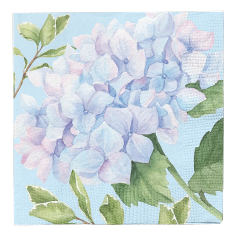 Sophistiplate Hydrangea Paper Cocktail Napkin & Tray Set  | Putti Celebrations 
