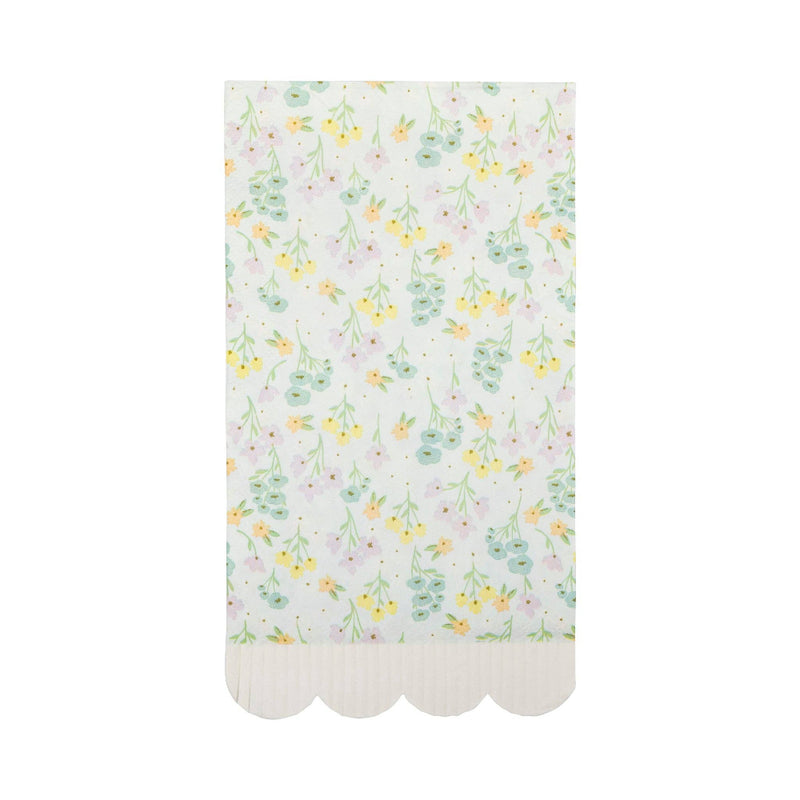 Spring Floral Scallop Fringe Guest Napkin | Putti Easter Celebrations 