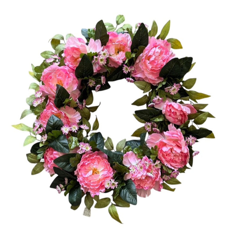 Sullivans Pink Peony Wreath  | Putti Fine Furnishings 