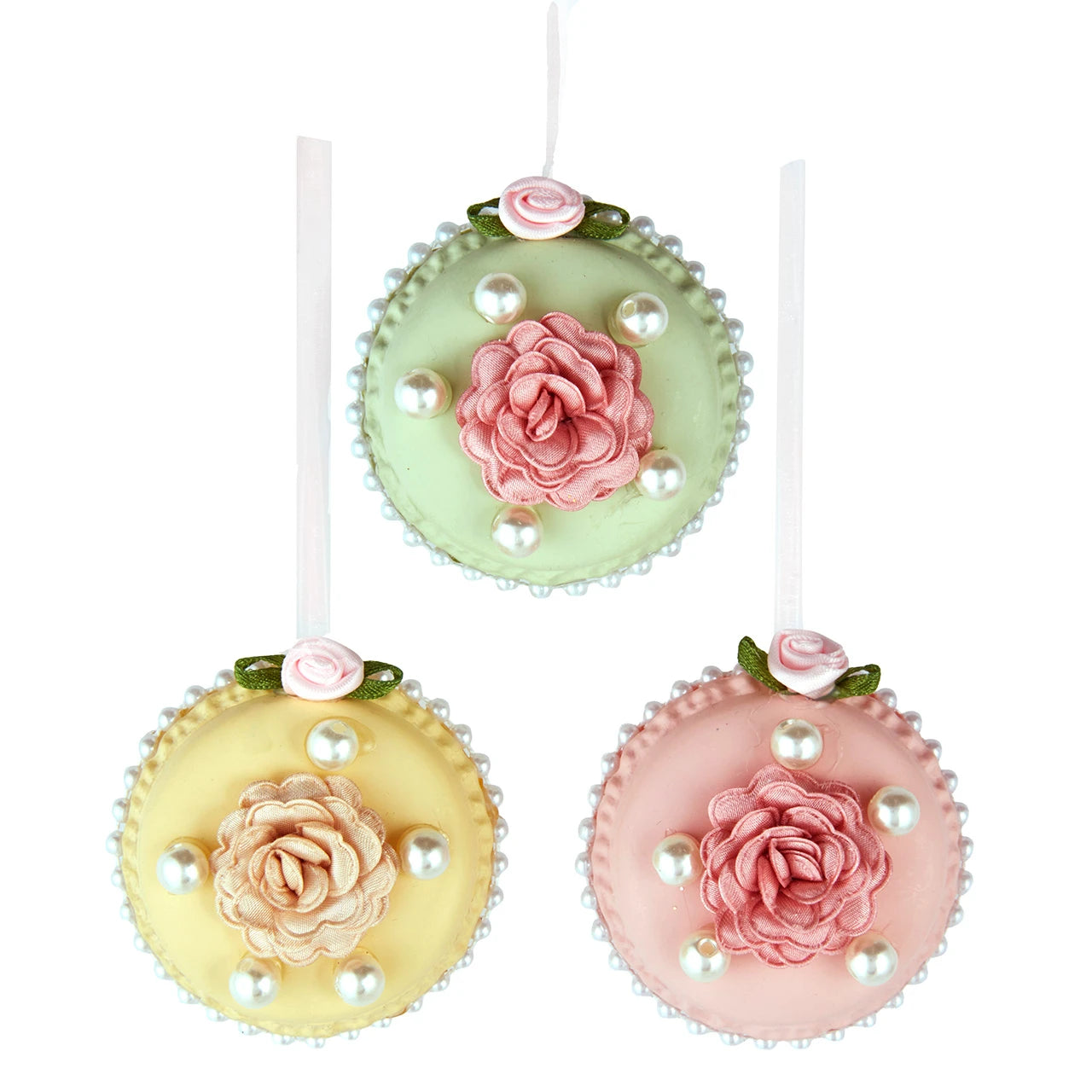 Rose Macaron Ornament