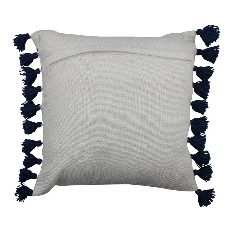 Navy Geometric Indoor/Outdoor Pillow | Putti Fine Furnishings