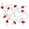 Red Velvet Paper Mushroom Garland
