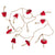 Red Velvet Paper Mushroom Garland