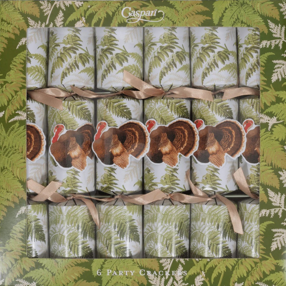 Turkey Among Ferns Fall Crackers | Putti Thanksgiving Celebrations 