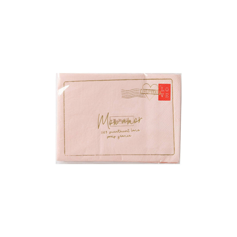Valentine Love Note Shaped Napkin | Putti Celebrations