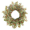 Glittered Holly and Berry Wreath | Putti Christmas Decorations