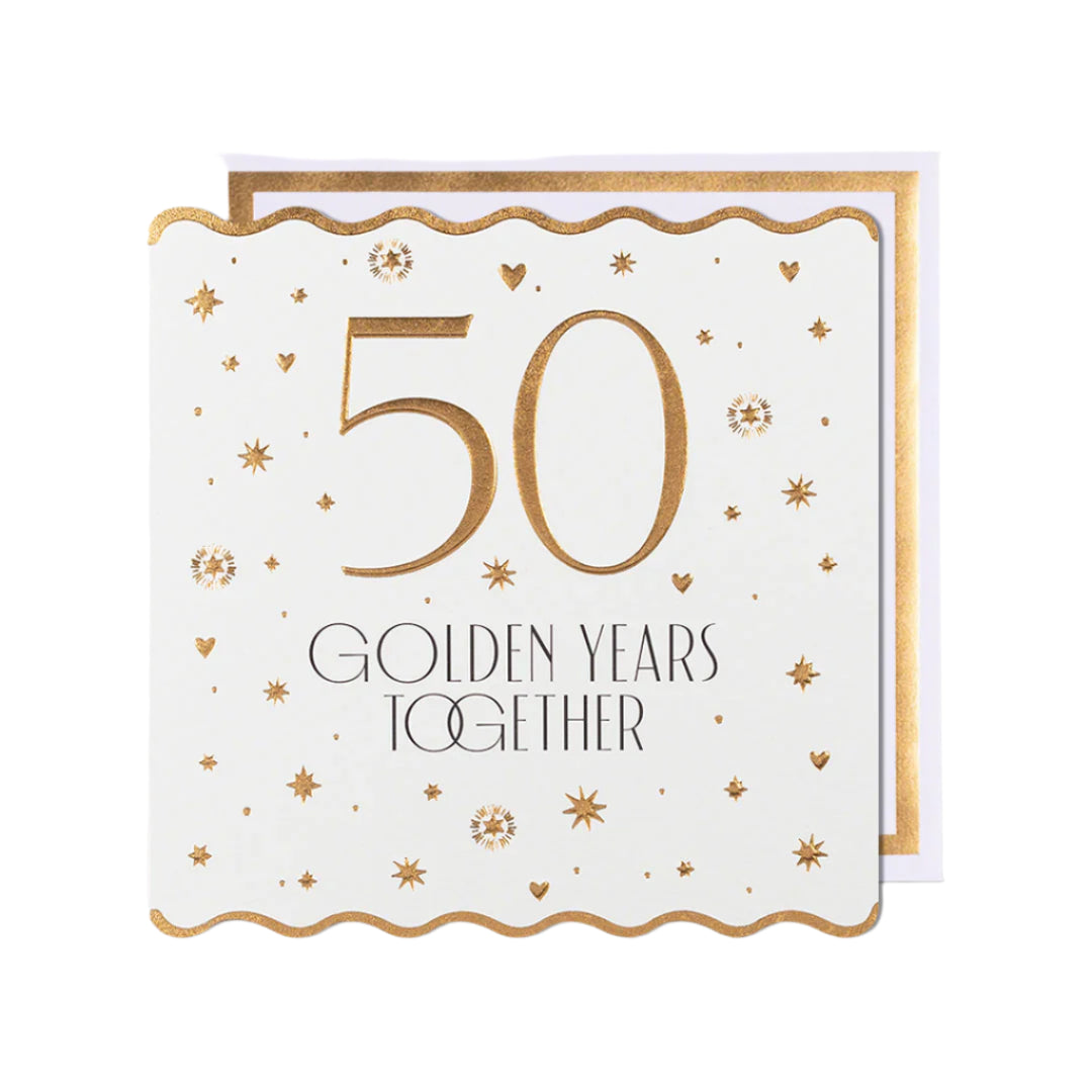 50 Golden Years Together Anniversary Card