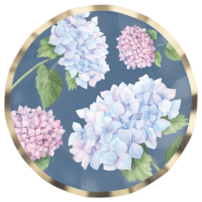 Sophistiplate Hydrangea Wavey Paper Side Plate | Putti Party Supplies