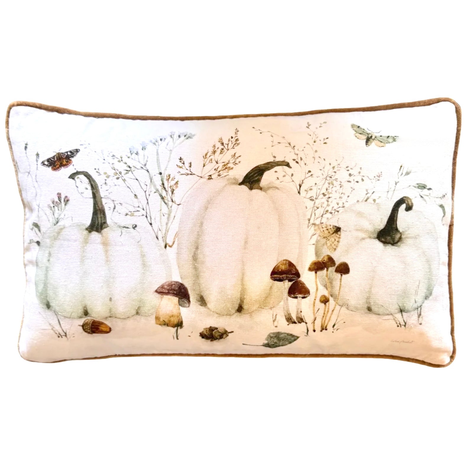 White Pumpkins Pillow